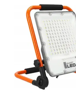 LED osvetlenie SmartLED LED nabíjací reflektor so statívom LED/100W/3,2V 5000K 5000 mAh IP65 oranžový 5892