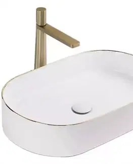 Sanitárna keramika Umývadlo na dosku Nadia 60 Gold Edge