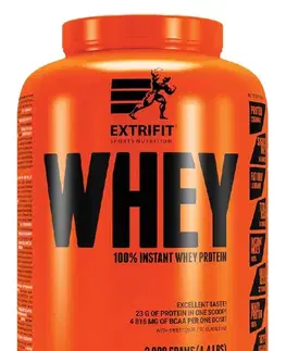 Proteínové koncentráty 100% Instant Whey Protein - Extrifit 2000 g Jahoda