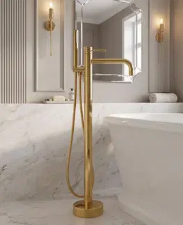 Kúpeľňové batérie REA - Voľne stojace batérie Lungo Diamond Gold REA-B2249