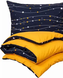 Obliečky 4Home Bavlnené obliečky Night sky, 140 x 220 cm, 70 x 90 cm