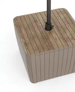 Úložné boxy a chladničky KETER Úložný box ZION DECO | Ashwood / cappucino