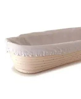 Chlebníky, ošatky MAKRO - Ošatka oválna veľká, dĺžka 35cm