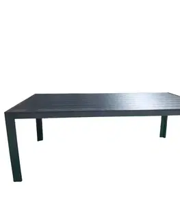 Terasový nábytok Stôl Douglas čierny 205x90 cm