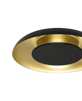 Svietidlá  LED stropné svietidlo PIATTINO LED/30W/230V 3000/4000/6000K priem. 40 cm čierna/zlatá ML1812