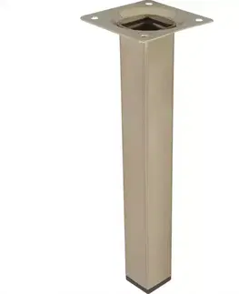 Nábytkové nohy a pätky Štvorcová nábytková noha 20 cm inox