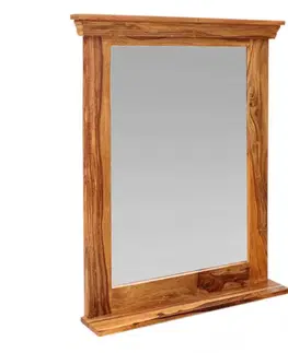 Kúpeľňa Zrkadlo do kúpeľne Jali 70x90 indický masív palisander