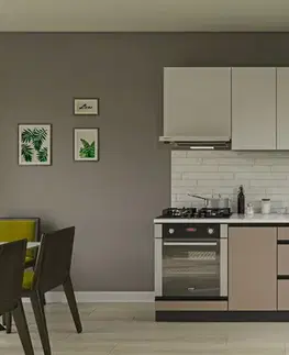 Kuchynské linky AMELY moderná kuchyňa 200, nymphaea alba / clay grey