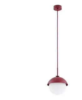 Svietidlá Argon 8296 - Luster na lanku CAPPELLO 1xE27/15W/230V červená 8296