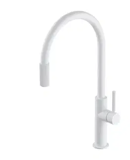 Kuchynské drezy OMNIRES OMNIRES - Drezová batéria (kompatibilná s akýmkoľvek systémom filtrácie vody), biela mat SW9057WM