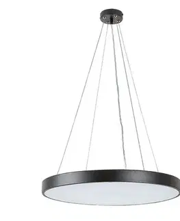 Svietidlá Rabalux 71041 závesné LED svietidlo Tessia, 60 W, čierna