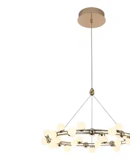 Svietidlá  LED luster na lanku MARS LED/50W/230V 3000K zlatý 701CHD1626