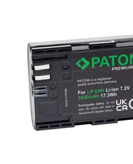 Predlžovacie káble PATONA - Batéria Canon LP-E6N 2400mAh Li-Ion Premium 80D PT1259