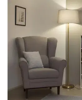 Lampy BRILAGI - LED stojacia lampa CERIA 1xE27/20W/230V priemer 45 cm sivá/zlatá SA2189+EG781042