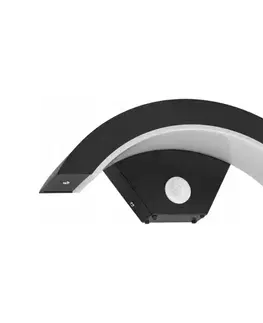 Svietidlá SmartLED LED vonkajšie nástenné svietidlo s čidlom LED/10W/230V IP54 čierne 7099