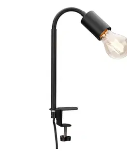 Lampy  LED lampa s klipom 1xE27/4,2W/230V 2700K čierna 9A22051