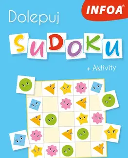 Pre deti a mládež - ostatné Dolepuj sudoku + Aktivity - modrý sešit / modrý zošit (CZ/SK vydanie)