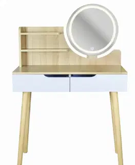 Toaletné stolíky ArtJum Toaletný stolík SCANDI 2 LED | CM-254138