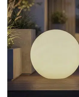 Záhradné lampy  45933 - Vonkajšie svietidlo STONO 1xE27/20W/230V pr. 50 cm IP65 biele 45933