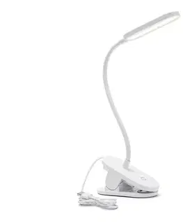 Lampy  B.V.  - LED Stmievateľná stolná lampa s klipom LED/2,5W/5V biela B10311J04