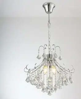 Moderné lampy do obývačky Luster 2200136-CH chróm LW4