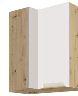 Kuchynské skrinky visiace Skrinka do kuchyne Glamour 45g pravá White