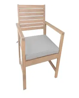Záhradné drevené kreslá Drevená stolička s podsedákom