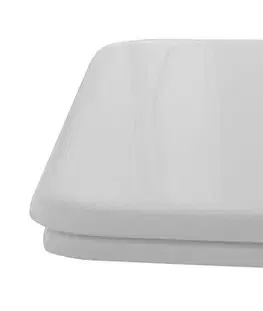 Záchody KERASAN - WALDORF WC sedátko, Soft Close, biela/chróm 418801
