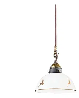 Svietidlá Kolarz 731.30.150 - Závesný luster na lanku NONNA 1xE27/75W/230V pr. 20 cm jelení ružové zlato 731.30.150