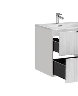 Skrinky s umývadlom ArtCom Kúpeľňová skrinka s umývadlom ADEL White U80/1 | 80 cm