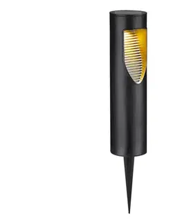 LED osvetlenie  LED solárne svietidlo ADDIS LED/1,2V 600 mAh IP44 čierne 329455