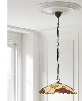 Svietidlá Endon 112246 - Luster na reťazi Tiffany BOTANICA 1xE27/60W/230V priemer 45 cm 112246
