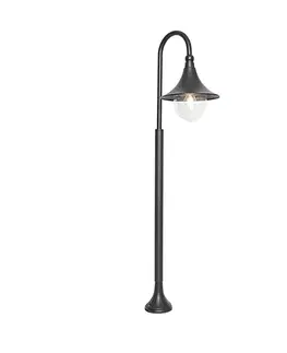 Vonkajšie svietidlá Klasická vonkajšia lampa čierna 125 cm IP44 - Daphne