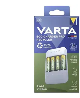 Predlžovacie káble Varta 57683101121 - Nabíjačka batérií 4xAA/AAA 2100mAh 5V 57683101121