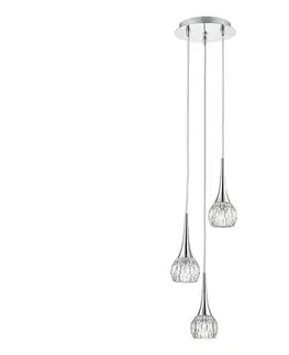 Svietidlá Där Lighting Där Lighting LYA0350 - Závesný luster na lanku LYALL 3xG9/40W/230V lesklý chróm LYA0350