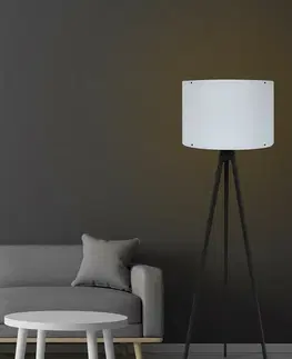 Lampičky Stojací lampa Tripod White Black 129
