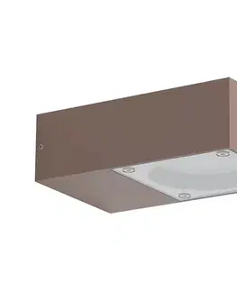 Svietidlá Ideal Lux - Vonkajšie nástenné svietidlo SIRIO 1xGX53/9W/230V IP65 hnedá 318196