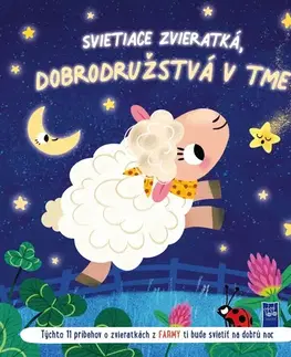 Leporelá, krabičky, puzzle knihy Svietiace zvieratká - dobrodružstvá v tme: Farma