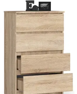 Komody a skrinky Moderná komoda KRISS60, dub Sonoma