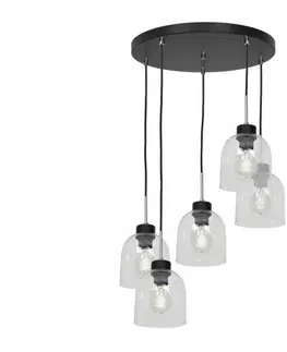 Svietidlá  Luster na lanku BOGOTA 5xE27/60W/230V číra 1745