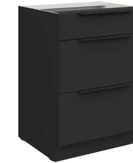 Kuchynské skrinky stojace Kuchynská skrinka Aria-Bl/Bl Anti Fingerprint 60d 3s Bb