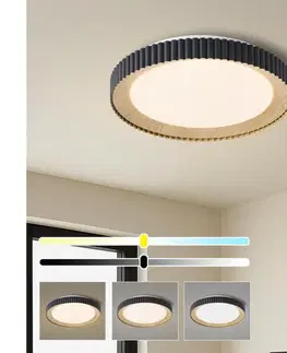 Svietidlá BRILAGI - stmievateľné LED stropné svietidlo NEXO LED/48W/230V 3000-6000K čierne, priemer 43 cm, s diaľkovým ovládaním BRI865