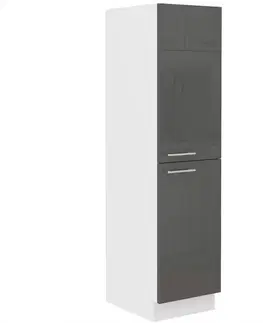 Kuchynské skrinky stojace Kuchynská skrinka Lara 30dk-162 Cargo 1f Bb Mdf Šedá lesk