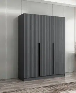Šatňové skrine Šatníková skriňa Kale Anthracite - 2287