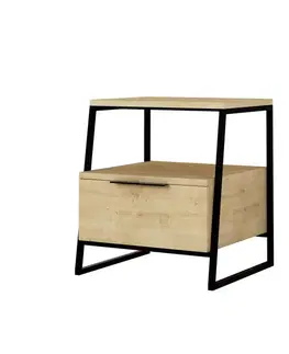 Nočné stolíky Nočný stolík Pal - Oak v2