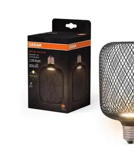 LED osvetlenie LED Žiarovka DECOR FLAT E27/3,5W/230V 2700K čierna - Osram 4058075840140