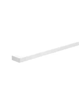 Svietidlá Gedy - Nástenný vešiak na uteráky PIRENEI 6,6x80 cm matná biela PI218002