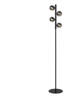 Lampy Lucide 45774/04/30 - Stojacia lampa TYCHO 4xG9/28W/230V čierna 45774/04/30