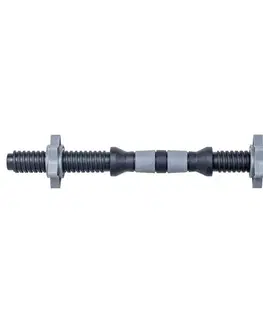 Osy k činkám Hriadeľ na jednoručnú činku inSPORTline Plafor 41cm/30mm • plastový • so závitom a objímkami