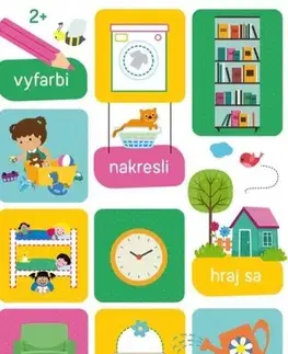 Nalepovačky, vystrihovačky, skladačky Vyfarbi, nakresli, hraj sa 2+